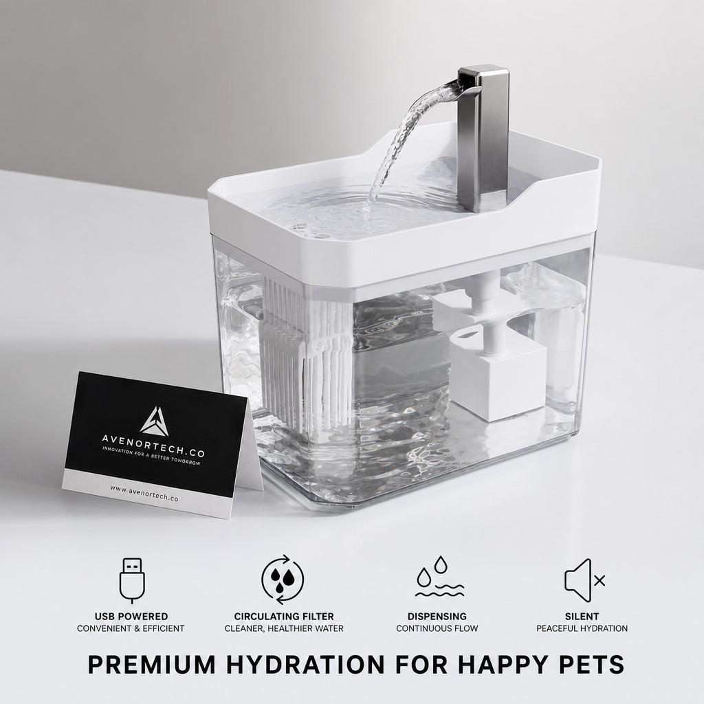 𝑨𝒗𝒆𝒏𝒐𝒓 𝑭𝒓𝒆𝒔𝒉𝑭𝒍𝒐𝒘™
Filtered Pet Water Fountain